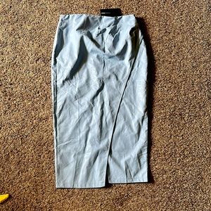 Fashion Nova faux leather wrap skirt